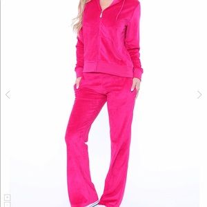 Juice couture terry set and velour jacket
